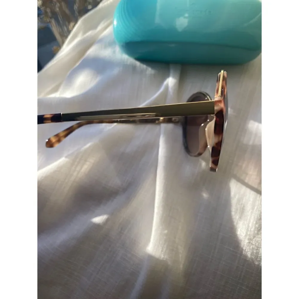 Kate spade Brown tortoiseshell sun glasses with gold trim￼